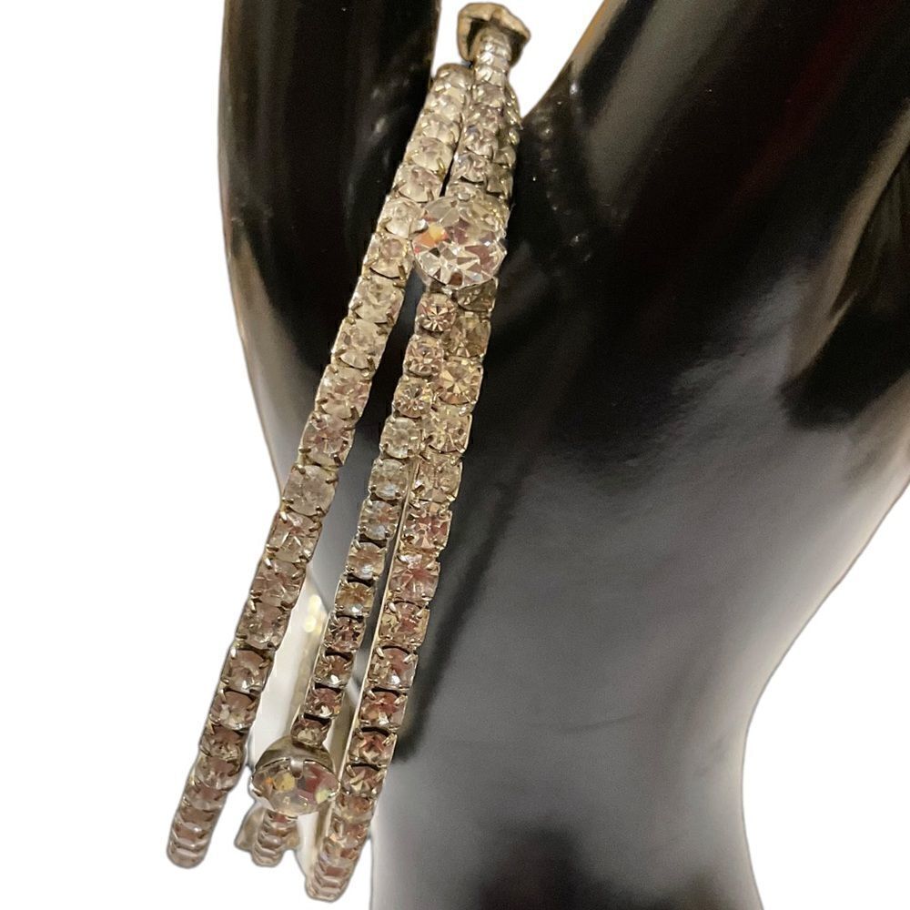 Set of 3 rhinestone bracelets